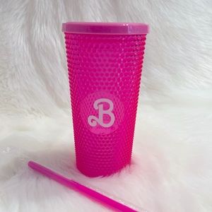 Barbie The Movie Pink Diamond Studded Tumbler NWT Excellent Condition